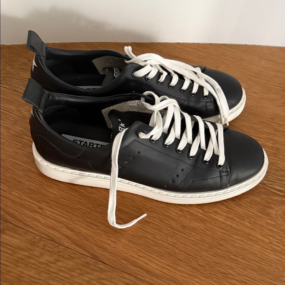 Mens Golden Goose Sneakers Starter Col A4 Black-White Sole 43 - Picture 6 of 12